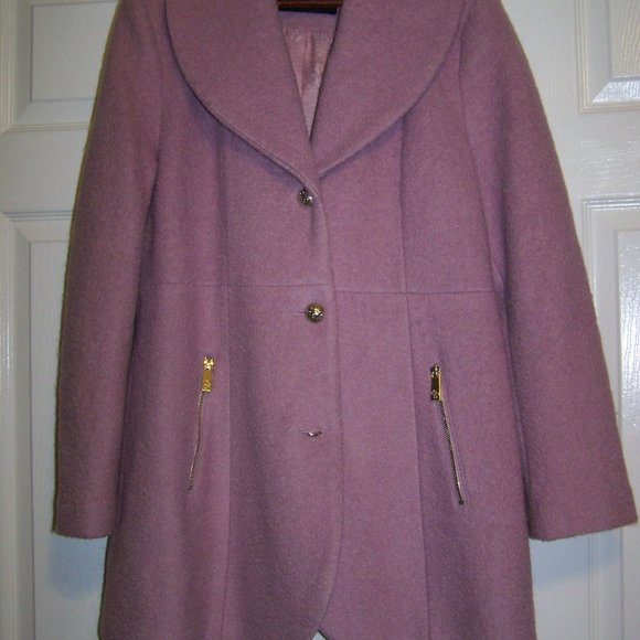 Guess New Without Attached Tags Coat XL 12-14 Dusty Rose lilac/lavender Hue - Picture 2 of 9